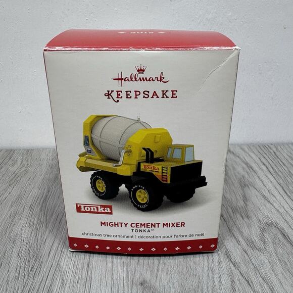 Hallmark Keepsake 2015 Tonka Mighty Cement Mixer Christmas Tree Ornament - Picture 8 of 13